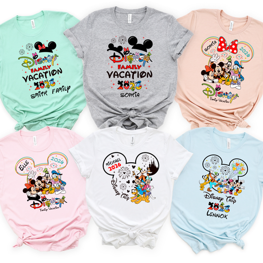 2026 Vacation Matching Shirts – Limited Stock Color Clearance | Family Vacation Shirts | Custom Group Trip Tees