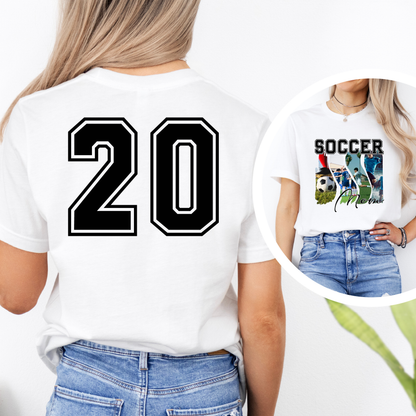 Custom Photo Collage Soccer Mom Shirt, Custom Sports Mama Tee, Unisex Fit T-Shirt