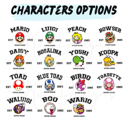 *Super_Mario_T-Shirts for Kids Shirt & Family
