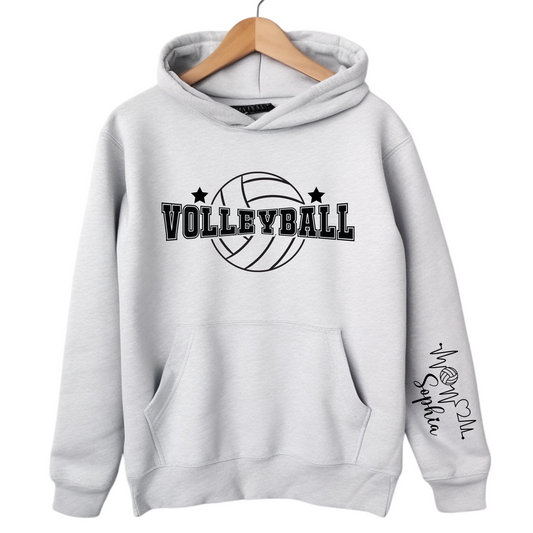 Personalized Volleyball Unisex Hoodie for kids