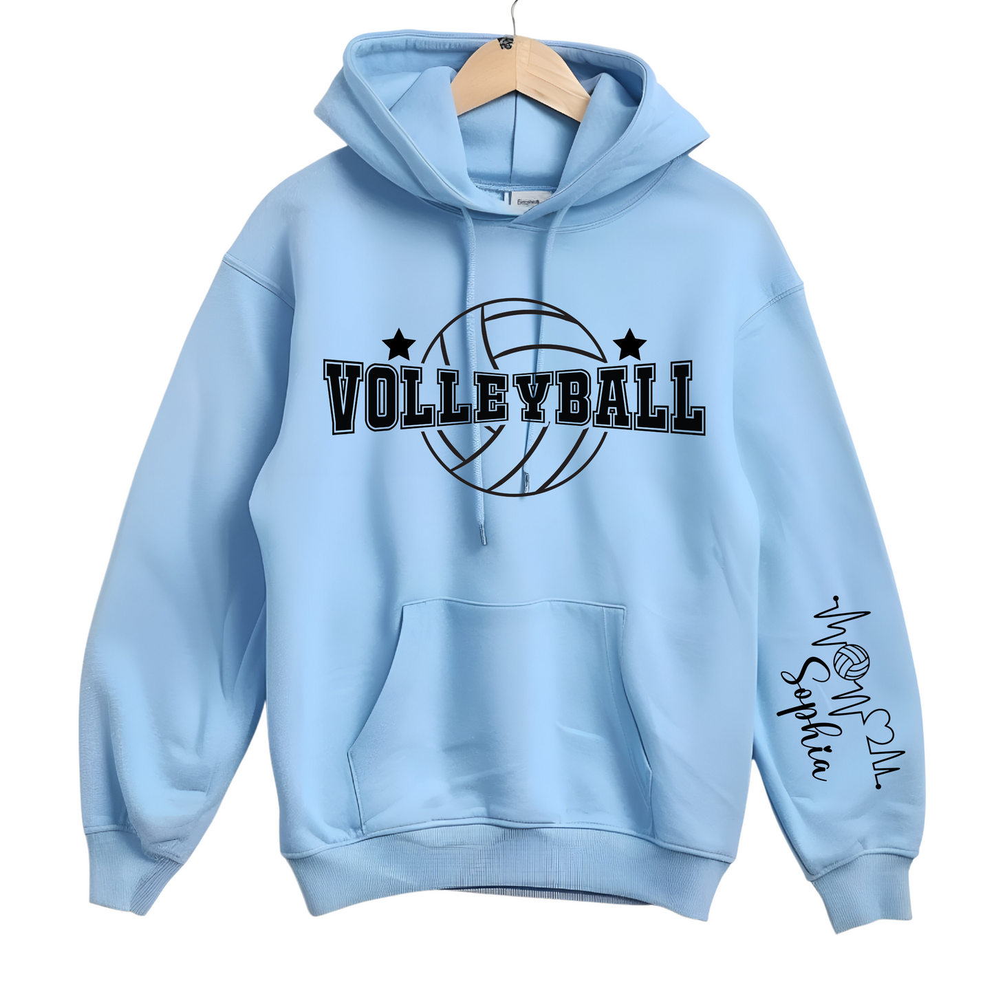 Personalized Volleyball Unisex Hoodie for kids