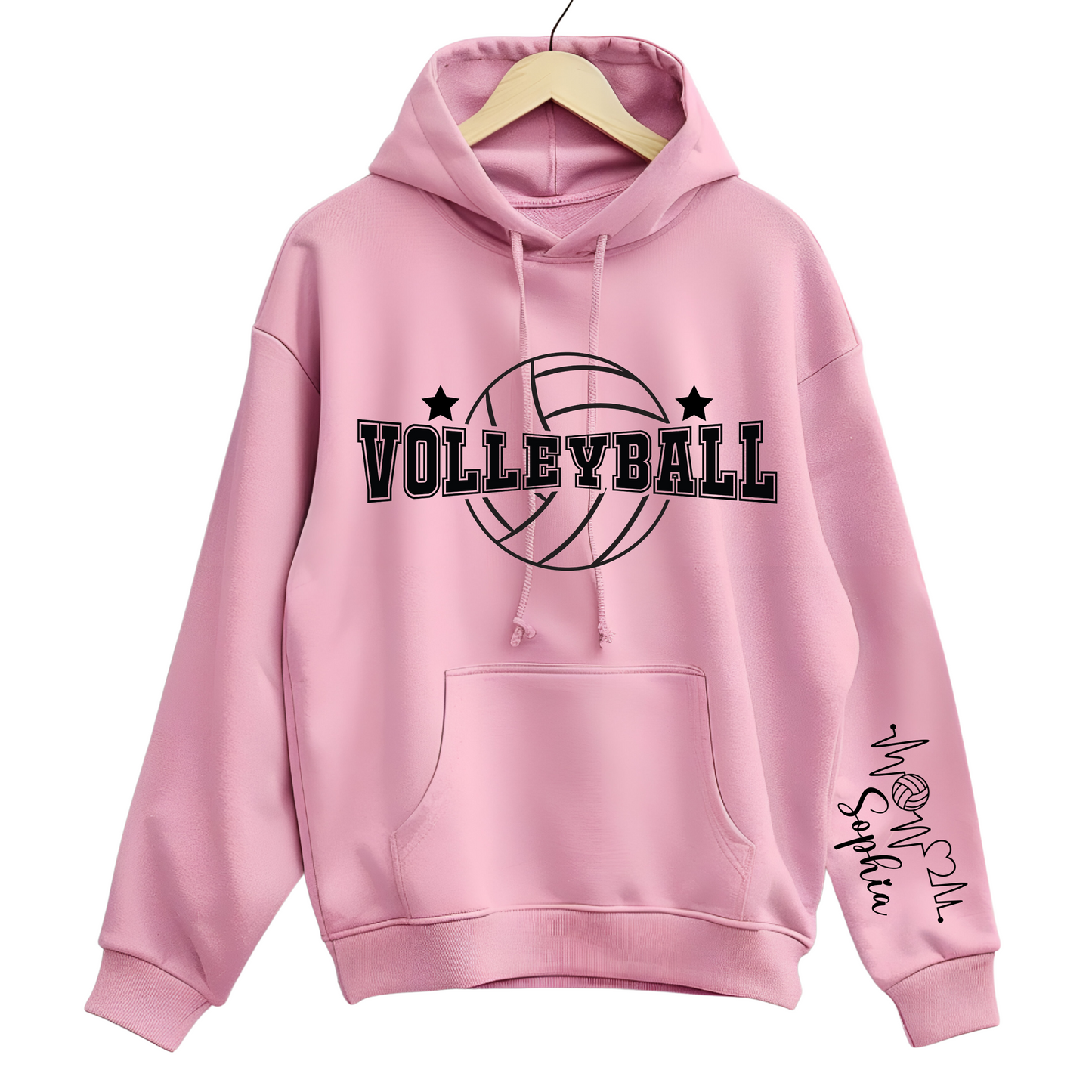 Personalized Volleyball Unisex Hoodie for kids