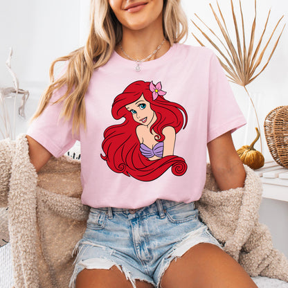 Ariel Little Mermaid Sweatshirt for Family Sweater for Disney Parks Family Outfits Disneyland Crewneck Ariel Princess Tee, Disney Fan Gift