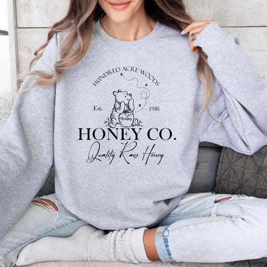Winnie the Pooh Sweatshirt - Retro Honey Co. Crewneck, Vintage Winnie the Pooh Crewneck, Winnie the Pooh Fan Gift