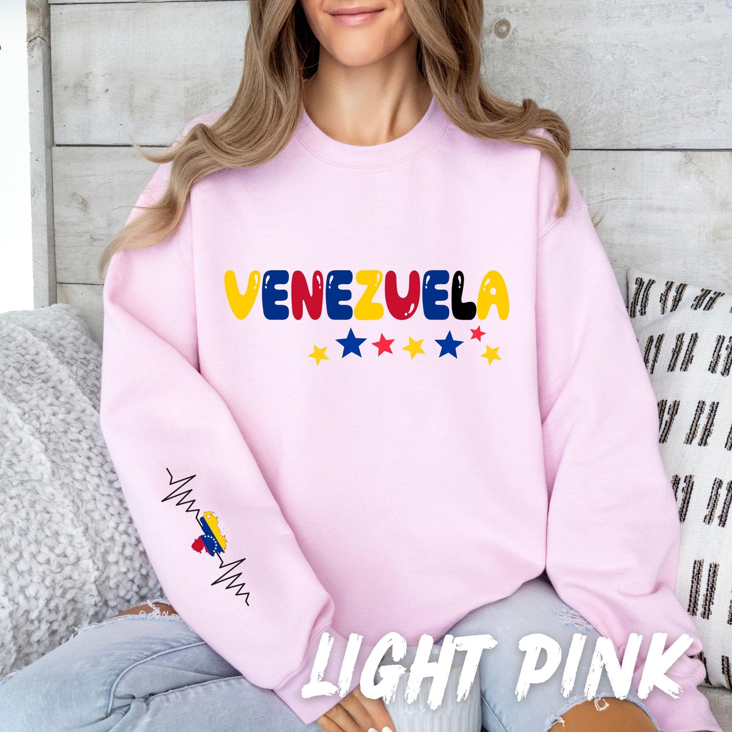 Venezuela Sweatshirt, Venezuelan Pride Top, Venezuela Flag Crewneck, Hispanic Heritage Gift, Unisex Latin American Apparel