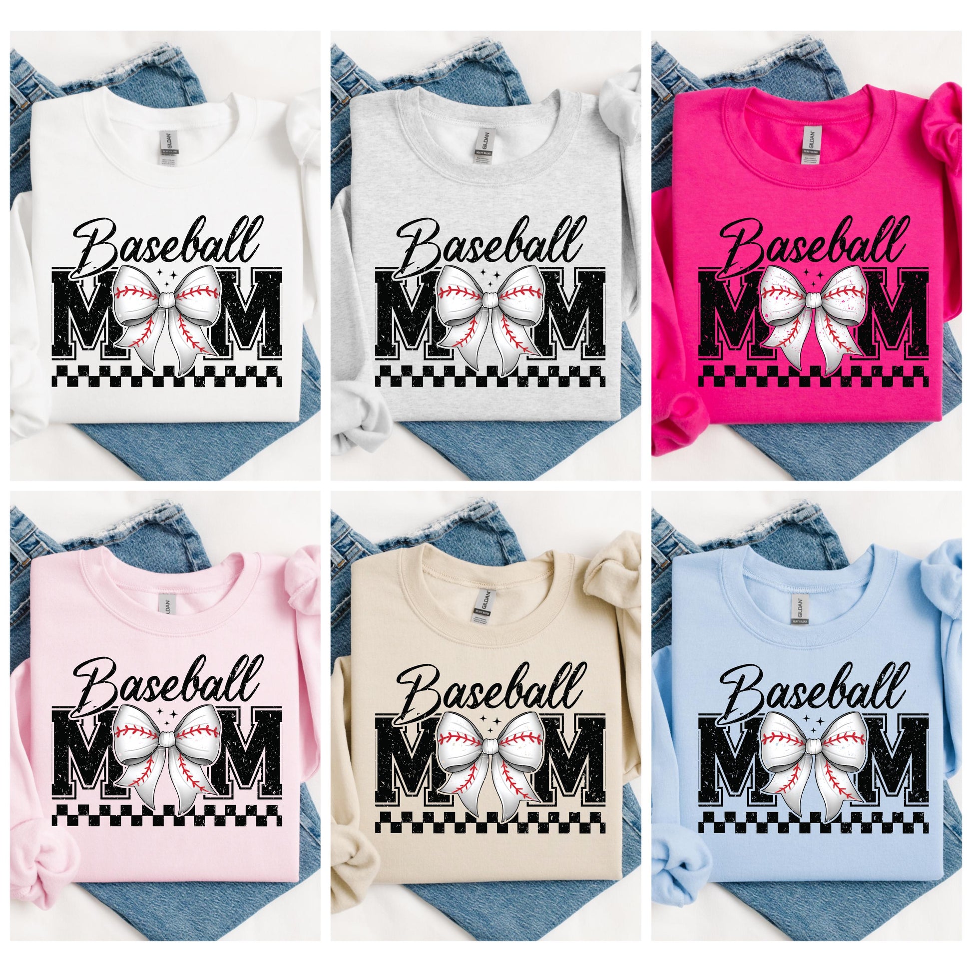 Baseball Mom Sweatshirt Personalized Coquette Baseball Sweatshirt with Name on Sleeve Sports Mom Shirt Mom Custom Gift