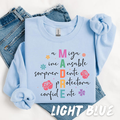 MADRE Shirt - Spanish Mother's Day Tee - Gift for Mom - Madre Acronym T-Shirt - Cute Mom Shirt - Mother's Day Gift - Mom Appreciation Tee