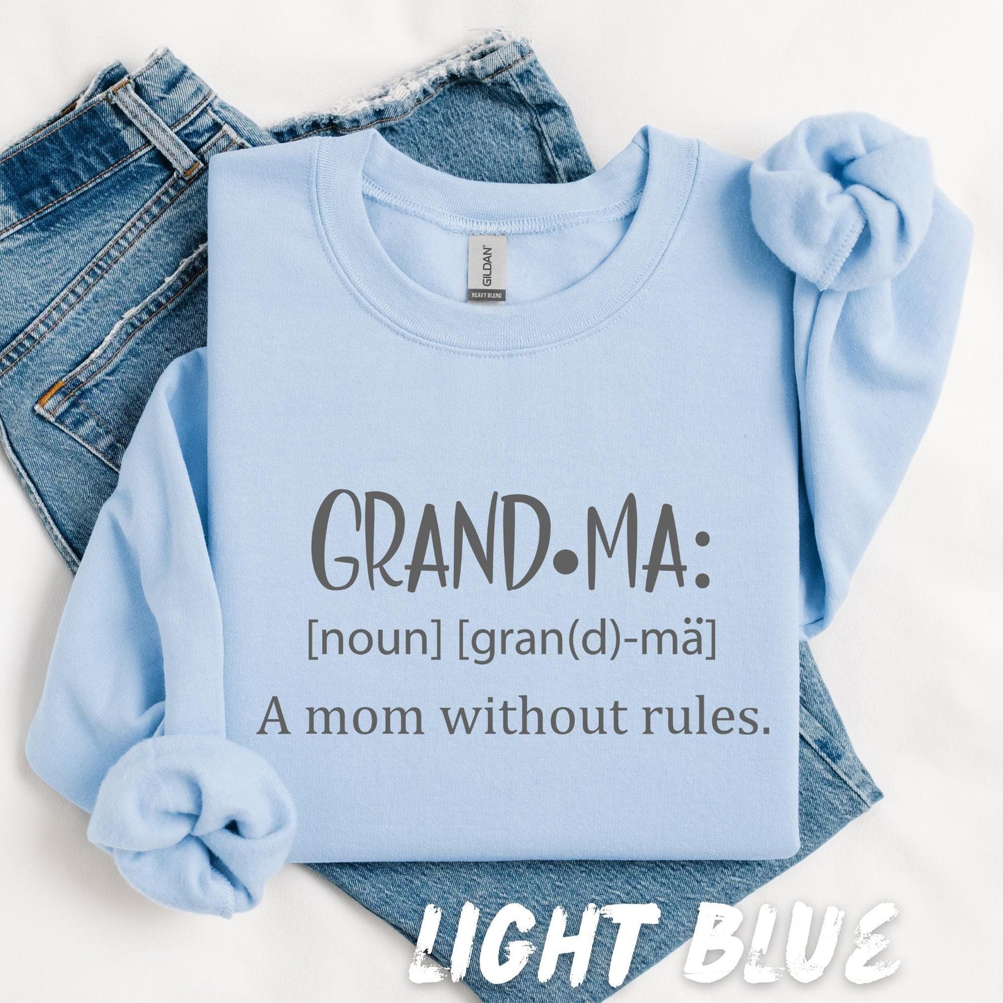 Funny Grandma Sweatshirt - Grandma Definition Crewneck - Birthday Gift for Grandma - Cozy Grandma Apparel - Cute Grandma Shirt