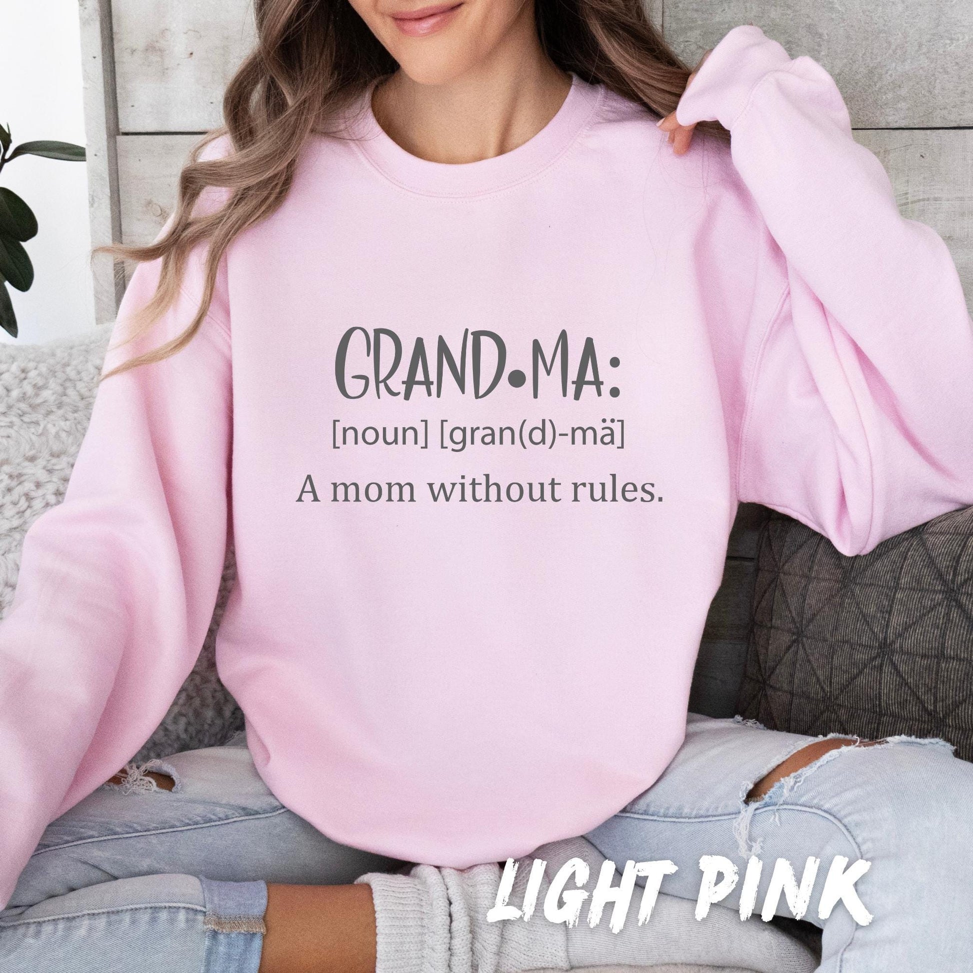 Funny Grandma Sweatshirt - Grandma Definition Crewneck - Birthday Gift for Grandma - Cozy Grandma Apparel - Cute Grandma Shirt