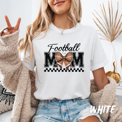 Football Mom Sweatshirt Personalized Coquette Football Sweatshirt Customized with Kids Names on Sleeve - Football Lover Gift