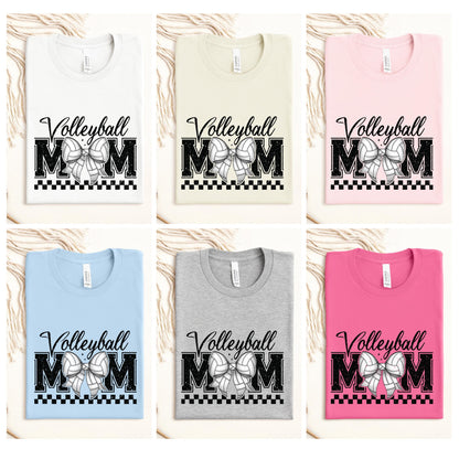 Volleyball Mom Sweatshirt Personalized Coquette Volleyball Sweatshirt with Name on Sleeve Sports Mom Shirt Sport Lover Gift