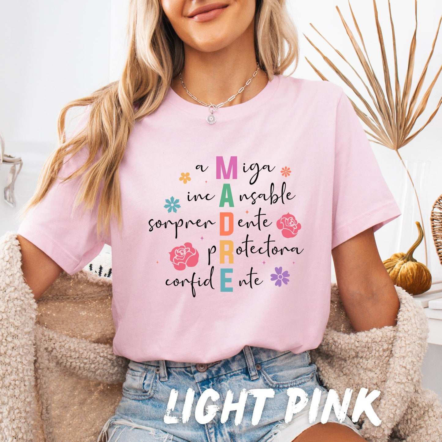 MADRE Shirt - Spanish Mother's Day Tee - Gift for Mom - Madre Acronym T-Shirt - Cute Mom Shirt - Mother's Day Gift - Mom Appreciation Tee