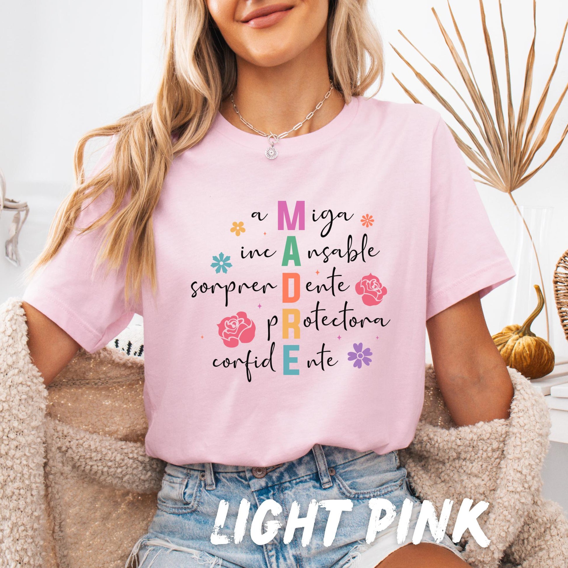 MADRE Shirt - Spanish Mother's Day Tee - Gift for Mom - Madre Acronym T-Shirt - Cute Mom Shirt - Mother's Day Gift - Mom Appreciation Tee