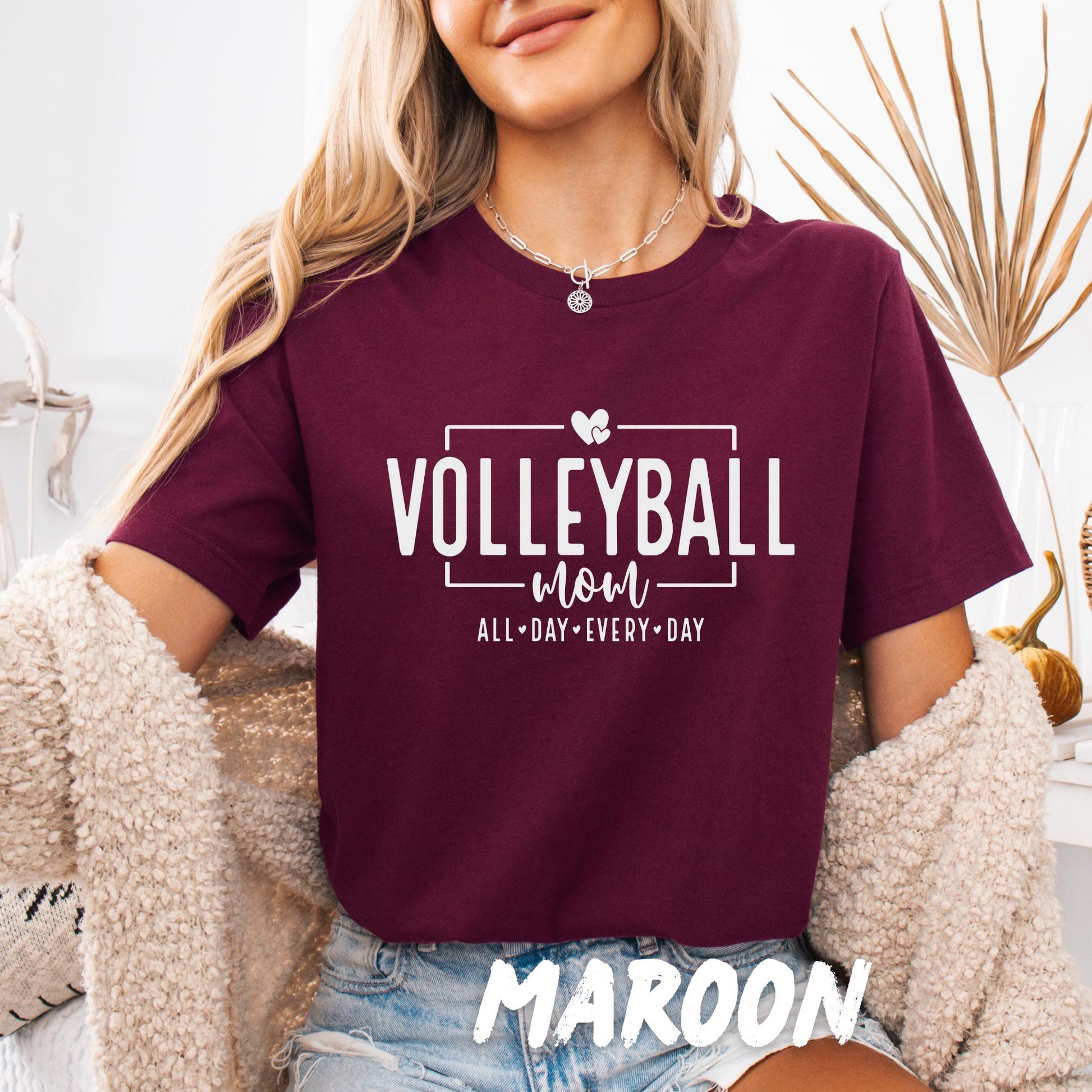 Volleyball Mom Sweatshirt, Game Day Volleyball Crewneck, Volleyball Mom Gift, Sports Mom Sweatshirt, Volleyball Season Crewneck