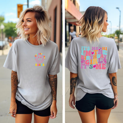 In My Birthday Girl Era Shirt Personalized Birthday Girls Shirt, Kids Birthday Shirt, Retro Birthday Women Tee, Groovy Birthday Shirt