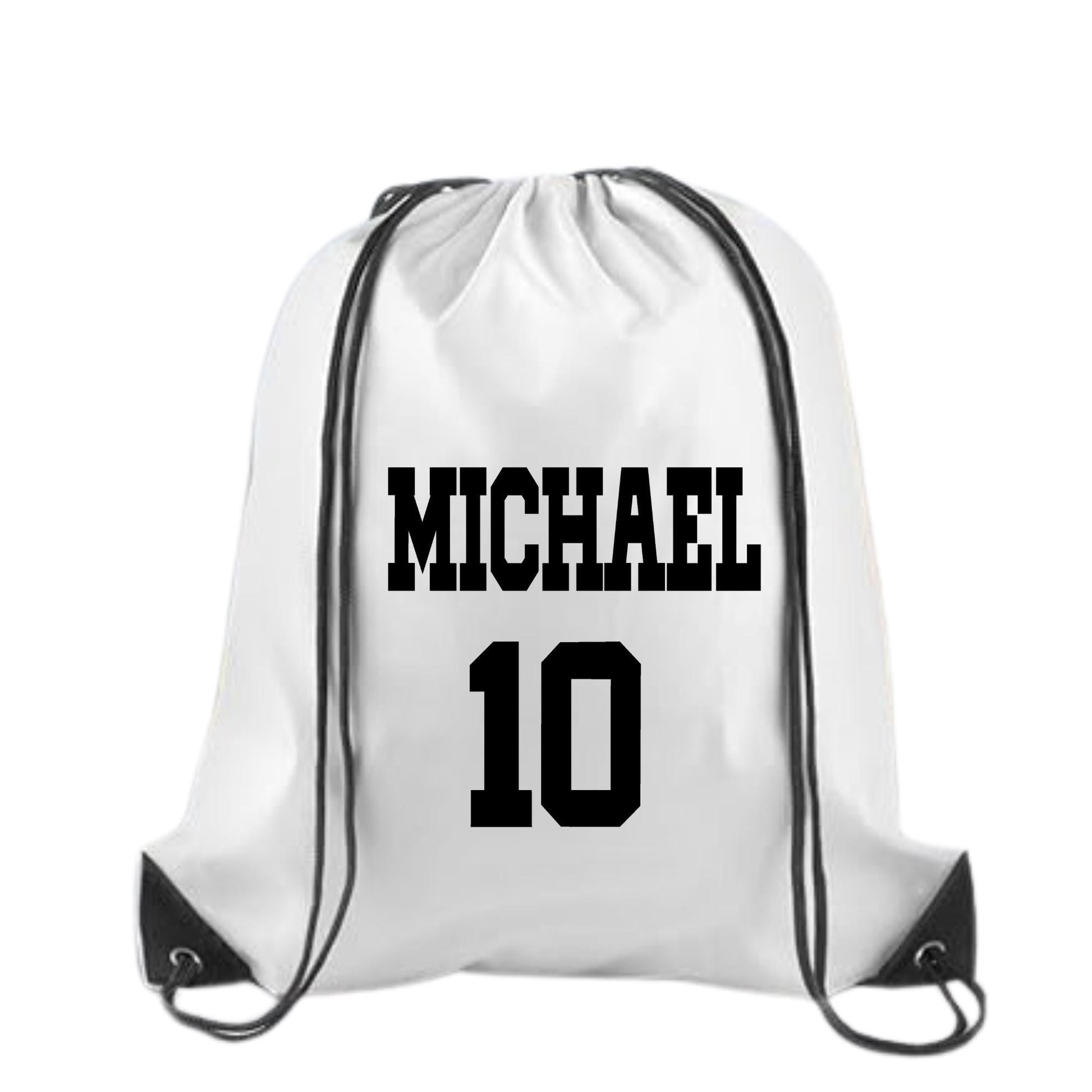 Personalized Soccer Backpack – Custom Sports Drawstring Backpack - Gym Bag for Athletes - Soccer Fan Gift