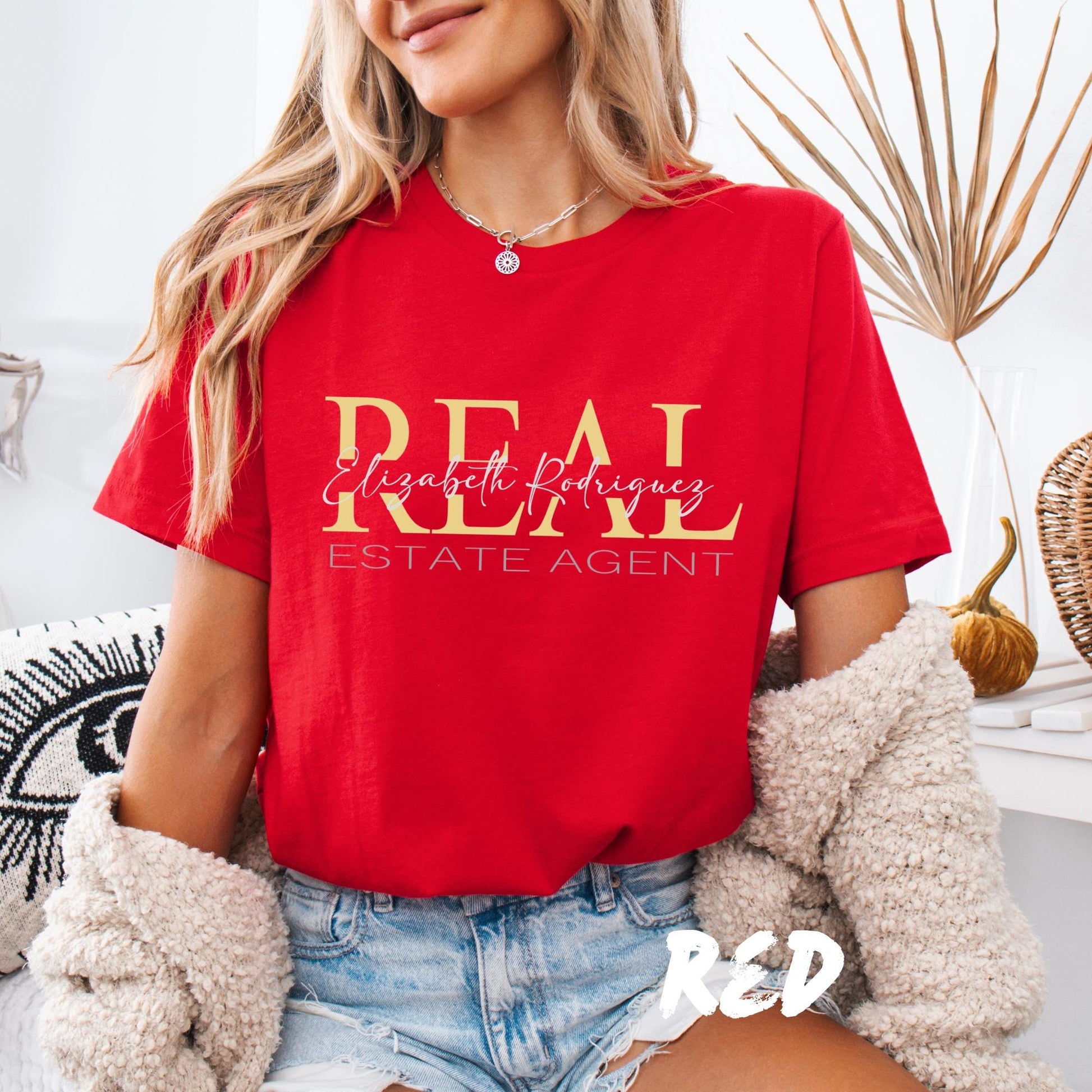 Personalized Realtor Shirt, Custom Realtor Sweatshirt, Real Estate Agent Gift, Realtor Closing Gift, Custom Name Shirt, Broker Sweatshirt