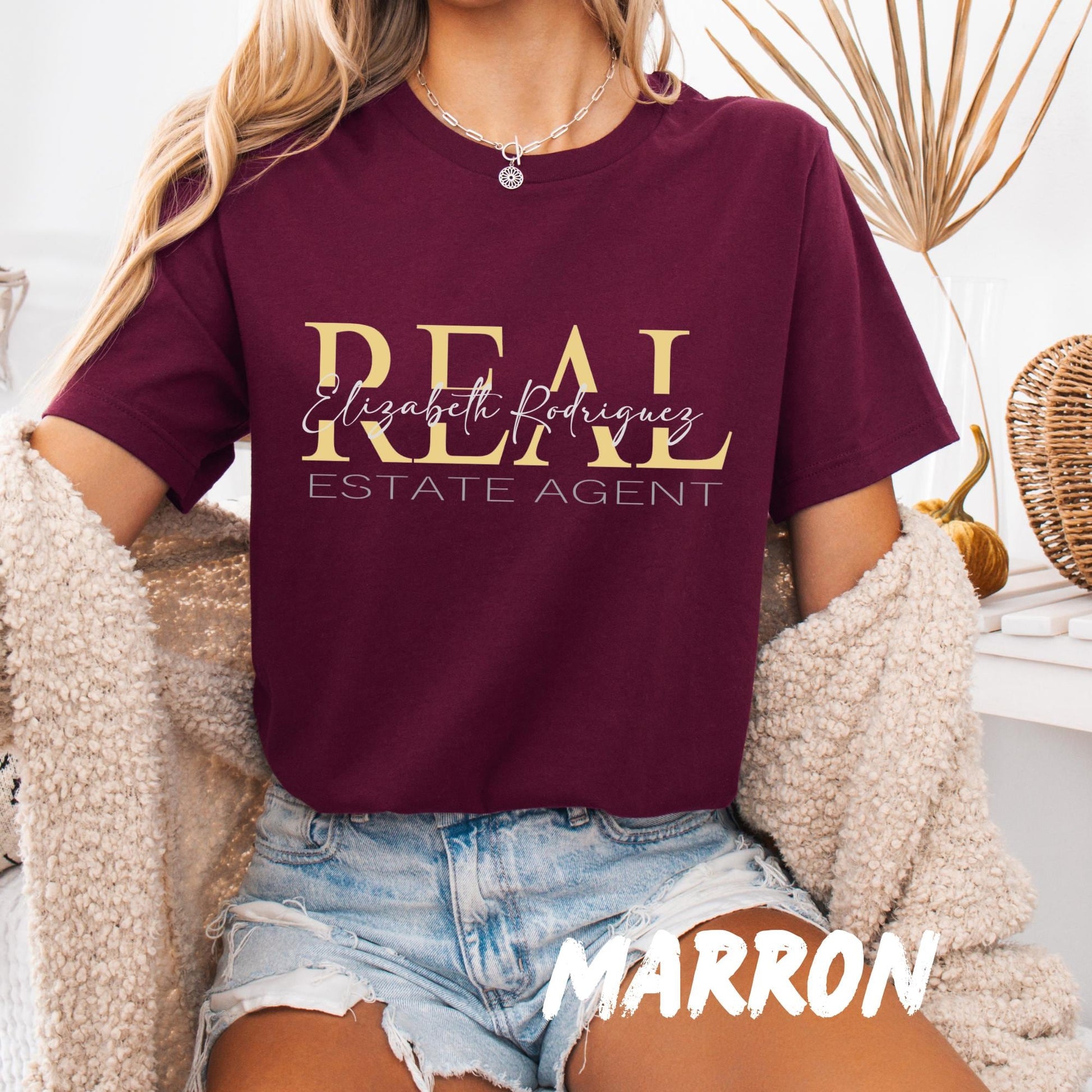 Personalized Realtor Shirt, Custom Realtor Sweatshirt, Real Estate Agent Gift, Realtor Closing Gift, Custom Name Shirt, Broker Sweatshirt