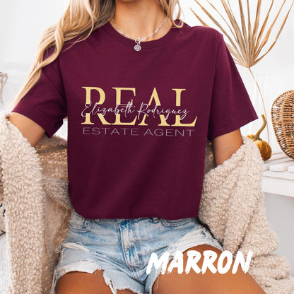 Personalized Realtor Shirt, Custom Realtor Sweatshirt, Real Estate Agent Gift, Realtor Closing Gift, Custom Name Shirt, Broker Sweatshirt