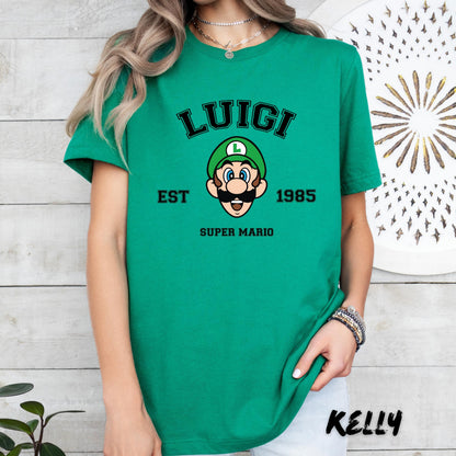 Super Mario T-Shirt - Super Mario Matching Shirt, Retro Gamer Tee, Super Mario EST Shirt, Mario and Friends Shirts, Mario Bros Fan Shirt