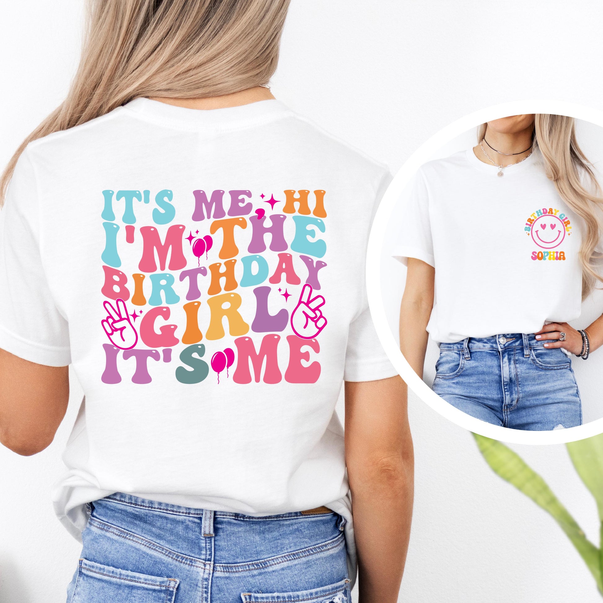 Birthday Girl Shirt, Personalized Birthday Girl Shirt, Custom Name Birthday Shirt, It's Me Hi I'm The Birthday Girl Tee
