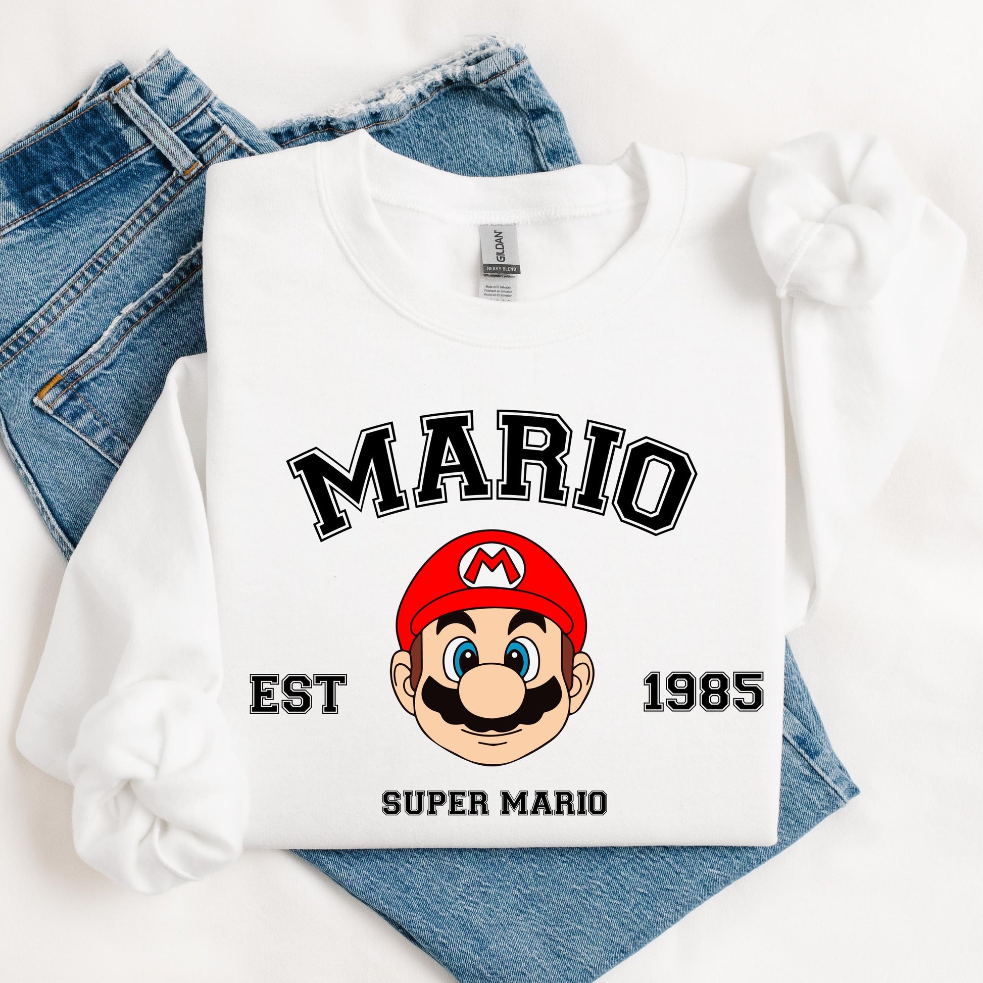Super Mario T-Shirt - Super Mario Matching Shirt, Retro Gamer Tee, Super Mario EST Shirt, Mario and Friends Shirts, Mario Bros Fan Shirt