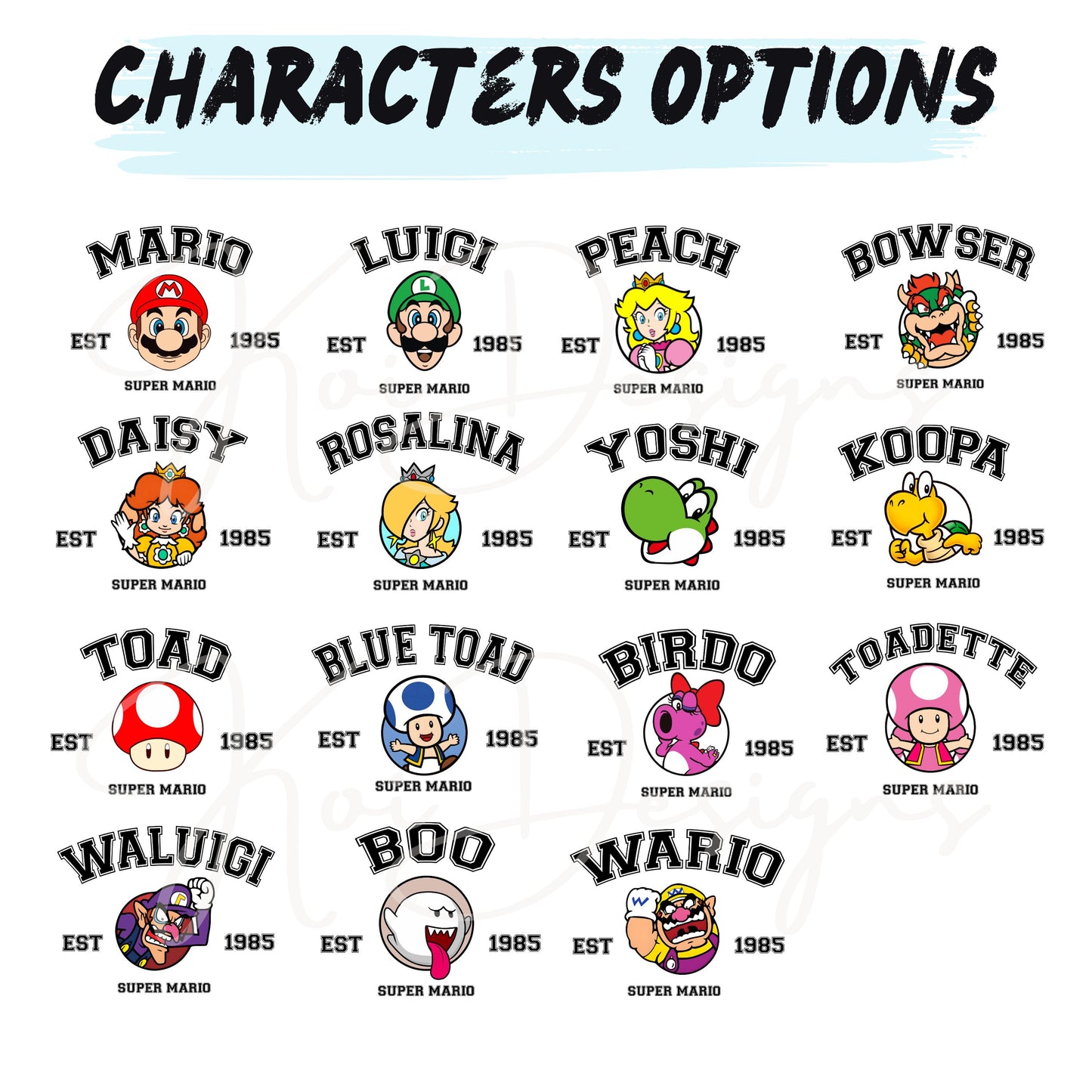 Super Mario T-Shirt - Super Mario Matching Shirt, Retro Gamer Tee, Super Mario EST Shirt, Mario and Friends Shirts, Mario Bros Fan Shirt