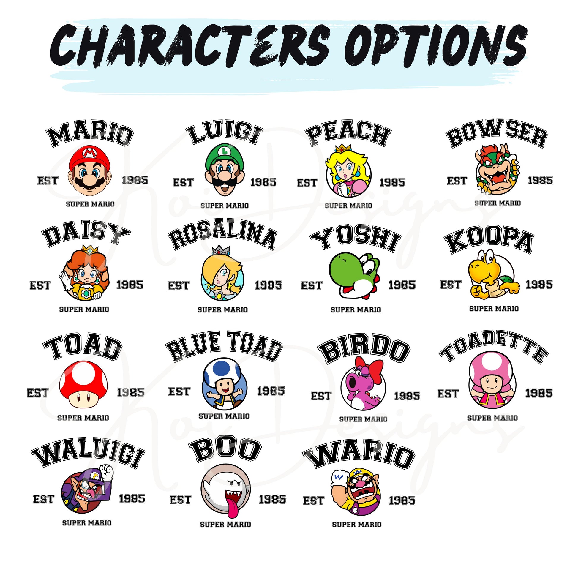 Super Mario T-Shirt - Super Mario Matching Shirt, Retro Gamer Tee, Super Mario EST Shirt, Mario and Friends Shirts, Mario Bros Fan Shirt