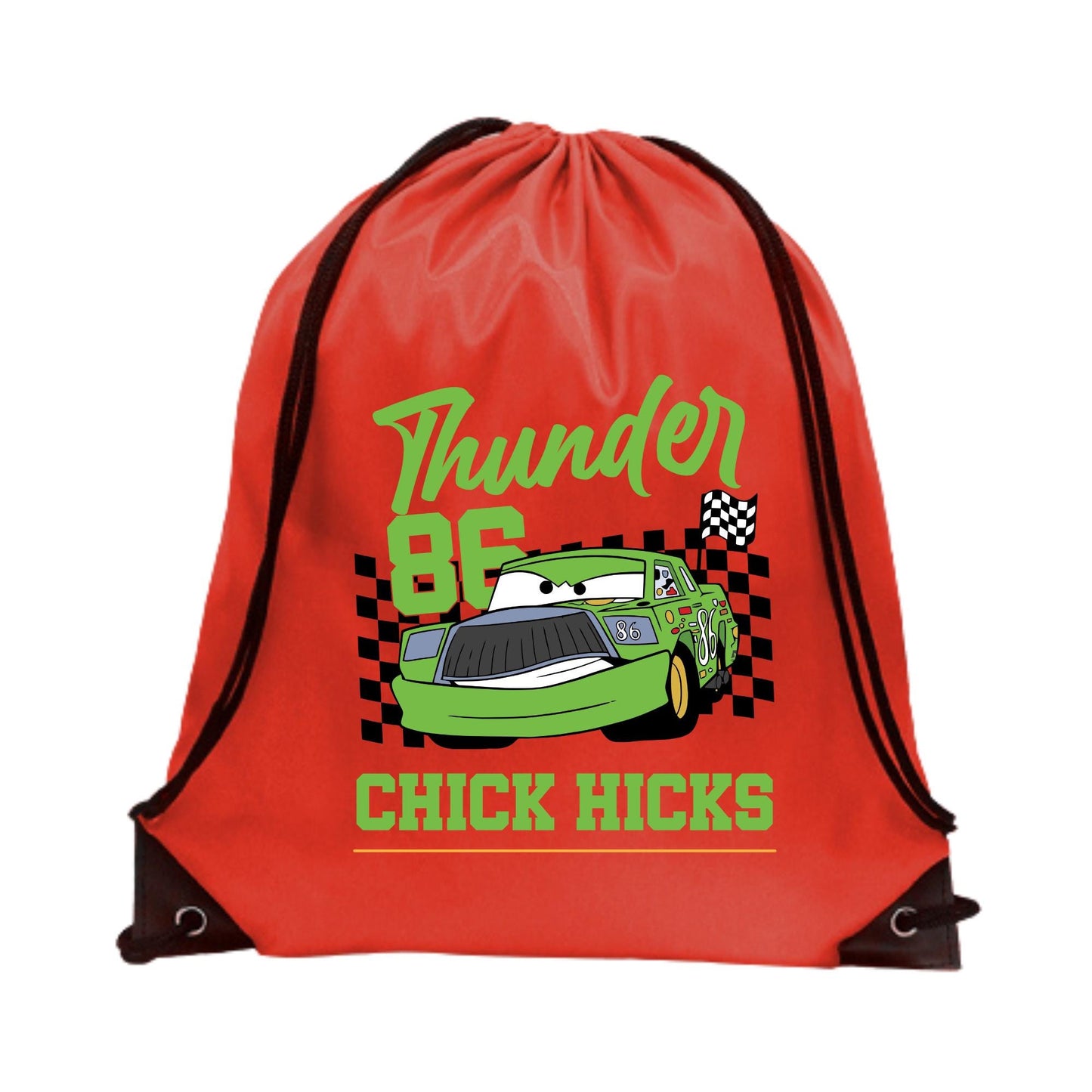 Disney Cars Drawstring Backpack – Disney Cars Party Gift for Kids - Lightning McQueen Bag - Disney Cars Party Favor for Kids