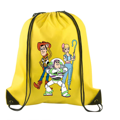 Toy Story Backpack – Woody, Buzz, Jessie, Bo Peep & Bullseye Drawstring Backpack | Disney Travel 2026 | Disney Trip Bag