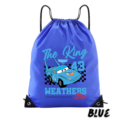 Disney Cars Drawstring Backpack – Disney Cars Party Gift for Kids - Lightning McQueen Bag - Disney Cars Party Favor for Kids