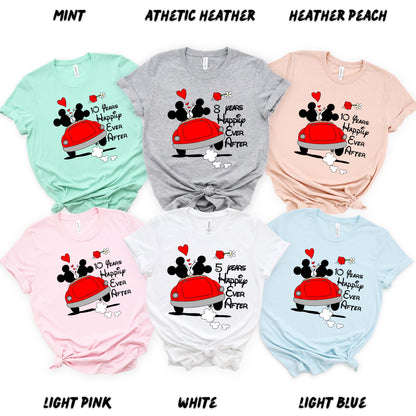 Custom Magic Anniversary Shirts – Happily Ever After T-Shirts – Personalized Magic Anniversary Tees – Magic Anniversary Gift