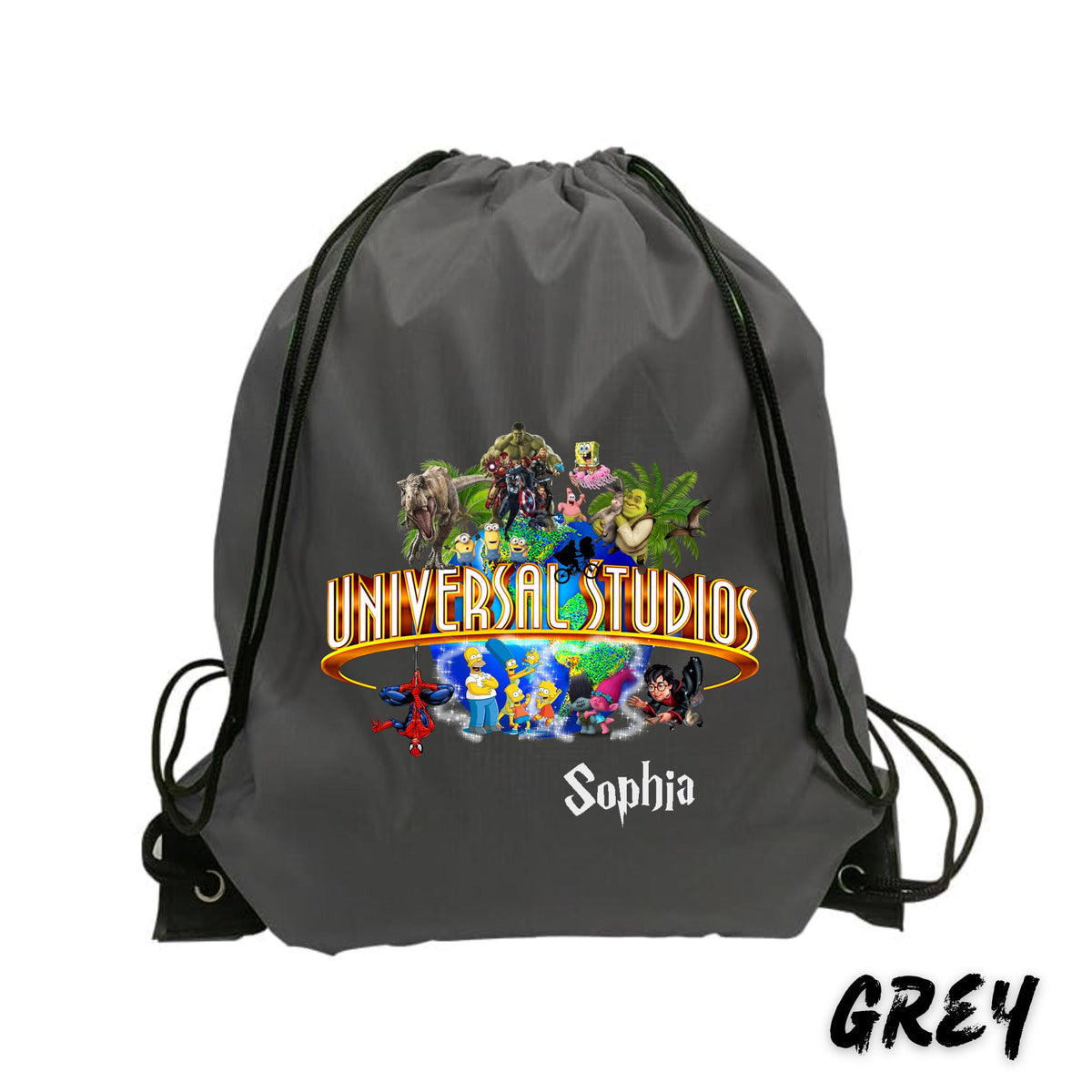 Personalized Universal Studios Backpack | Custom Family Vacation Bag 2025 | Universal Studios Trip Souvenir | Universal Drawstring Backpack