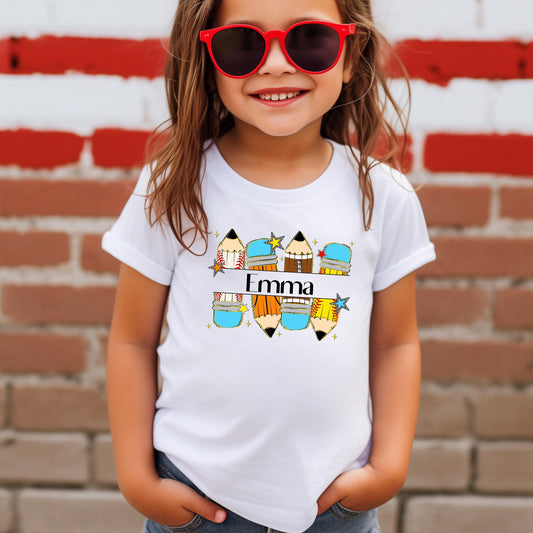 Personalized Back to School Shirt – Custom First Day of School Shirt – Cute Teacher or Student Tee - Custom Back to School Tee
