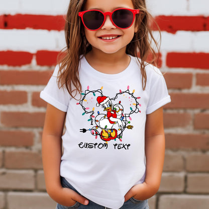 Custom Disney Christmas Lights Shirt – Mickey & Friends Holiday Tee – Disney Family Christmas Trip Shirts - Mickey Ears Christmas Tee