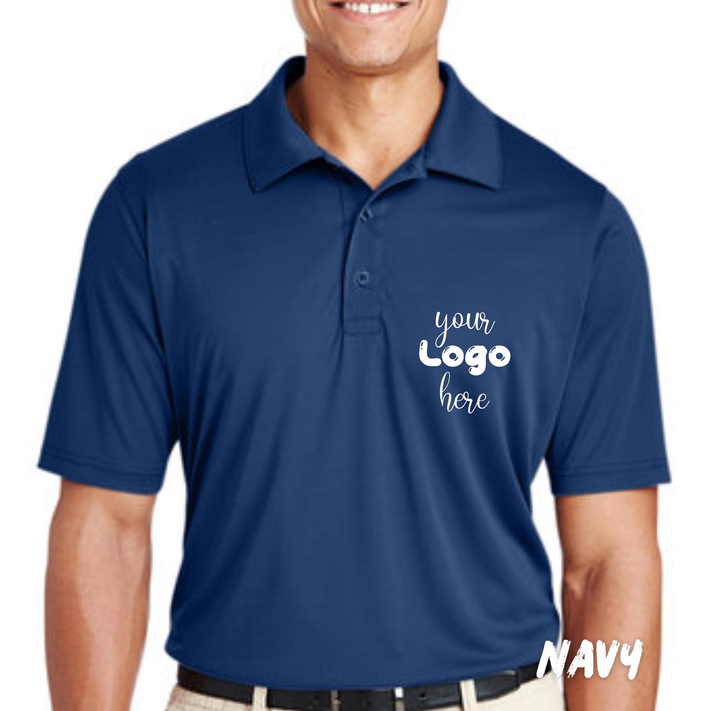 Custom Logo Polo Shirt | Personalized Work Uniform Shirt | Custom Logo Company Shirt | Unisex Business Polo | Custom Staff Shirt