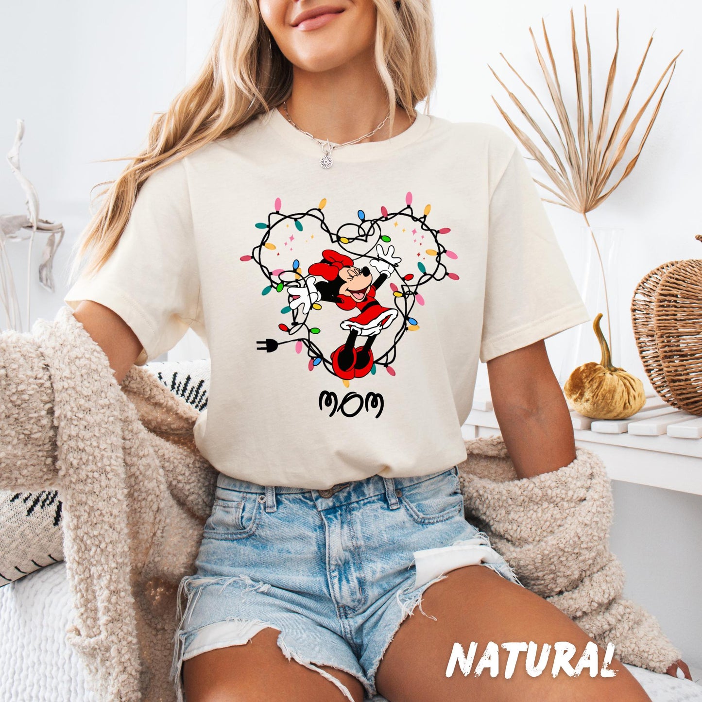 Custom Disney Christmas Lights Shirt – Mickey & Friends Holiday Tee – Disney Family Christmas Trip Shirts - Mickey Ears Christmas Tee