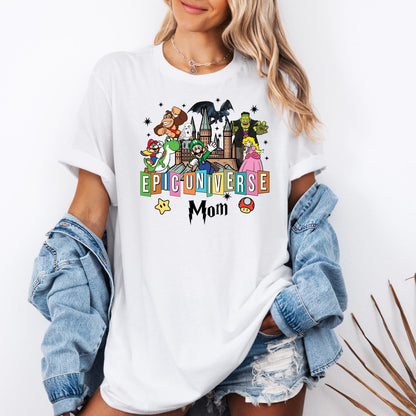 Epic Universe T-Shirt – Universal Studios Park Shirt, Mario & Friends Matching Tee, Custom Family Vacation Matching Shirts