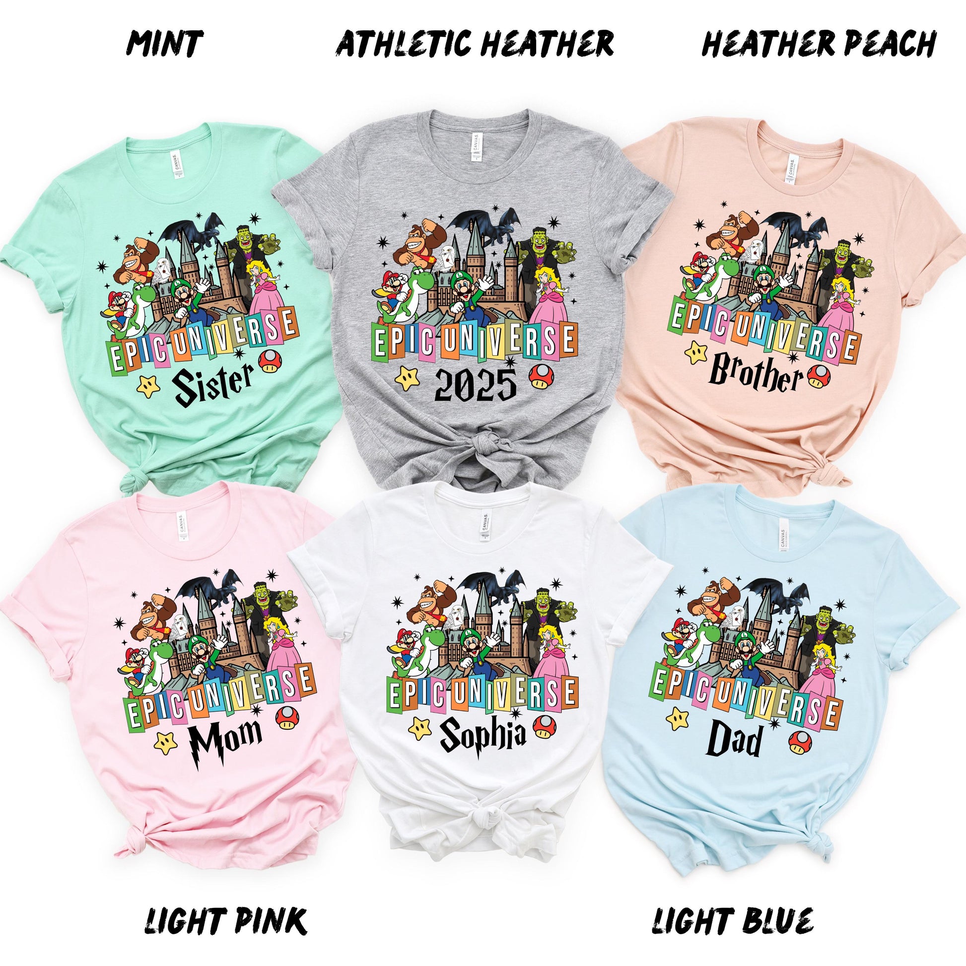 Epic Universe T-Shirt – Universal Studios Park Shirt, Mario & Friends Matching Tee, Custom Family Vacation Matching Shirts