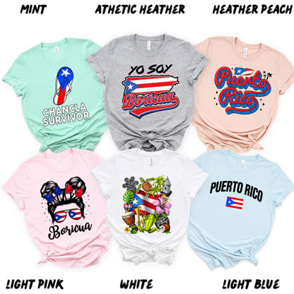 Boricua T-Shirt | Puerto Rico Pride Shirt | Puerto Rican Heritage Tee | Unisex Boricua Graphic Tee | Puerto Rican Flag Shirt