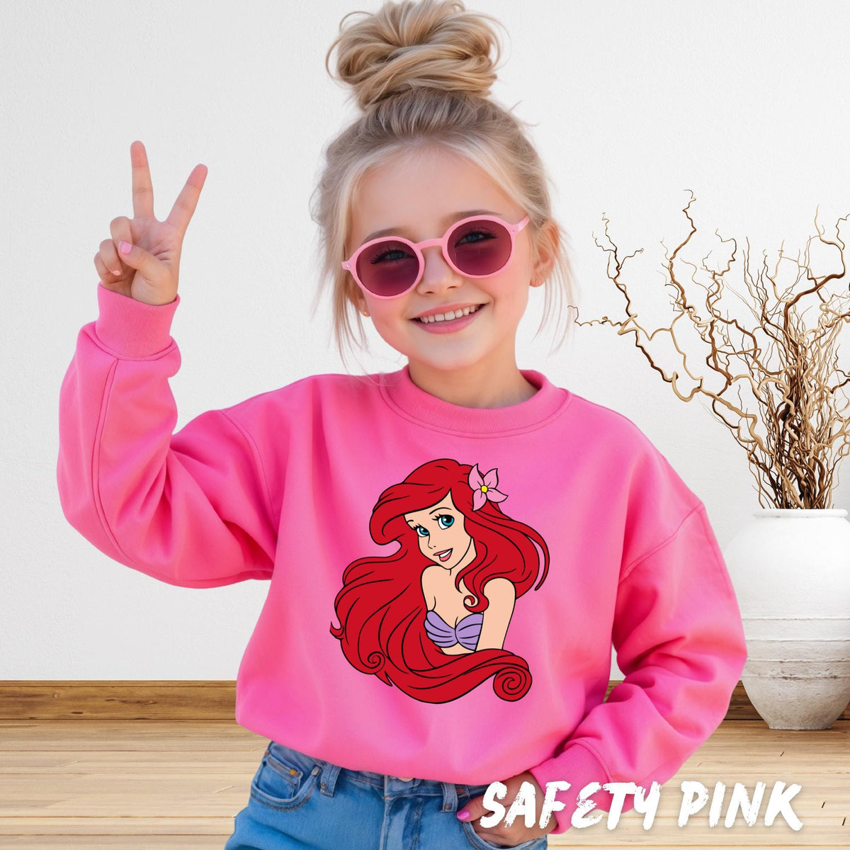 Ariel Little Mermaid Sweatshirt for Family Sweater for Disney Parks Family Outfits Disneyland Crewneck Ariel Princess Tee, Disney Fan Gift