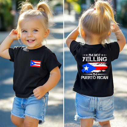 Puerto Rican Shirt - I’m Not Yelling I’m Puerto Rican T-Shirt – Unisex Puerto Rico Flag T-Shirt, Unisex Boricua Gift