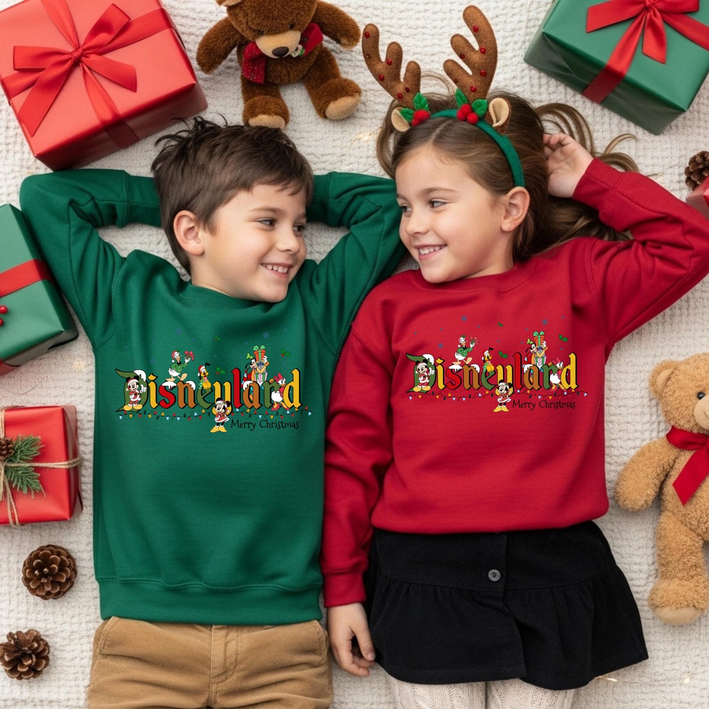 Magicland Christmas Sweatshirt, Mickey and Friends Xmas Crewneck, Magic Christmas Trip Sweater