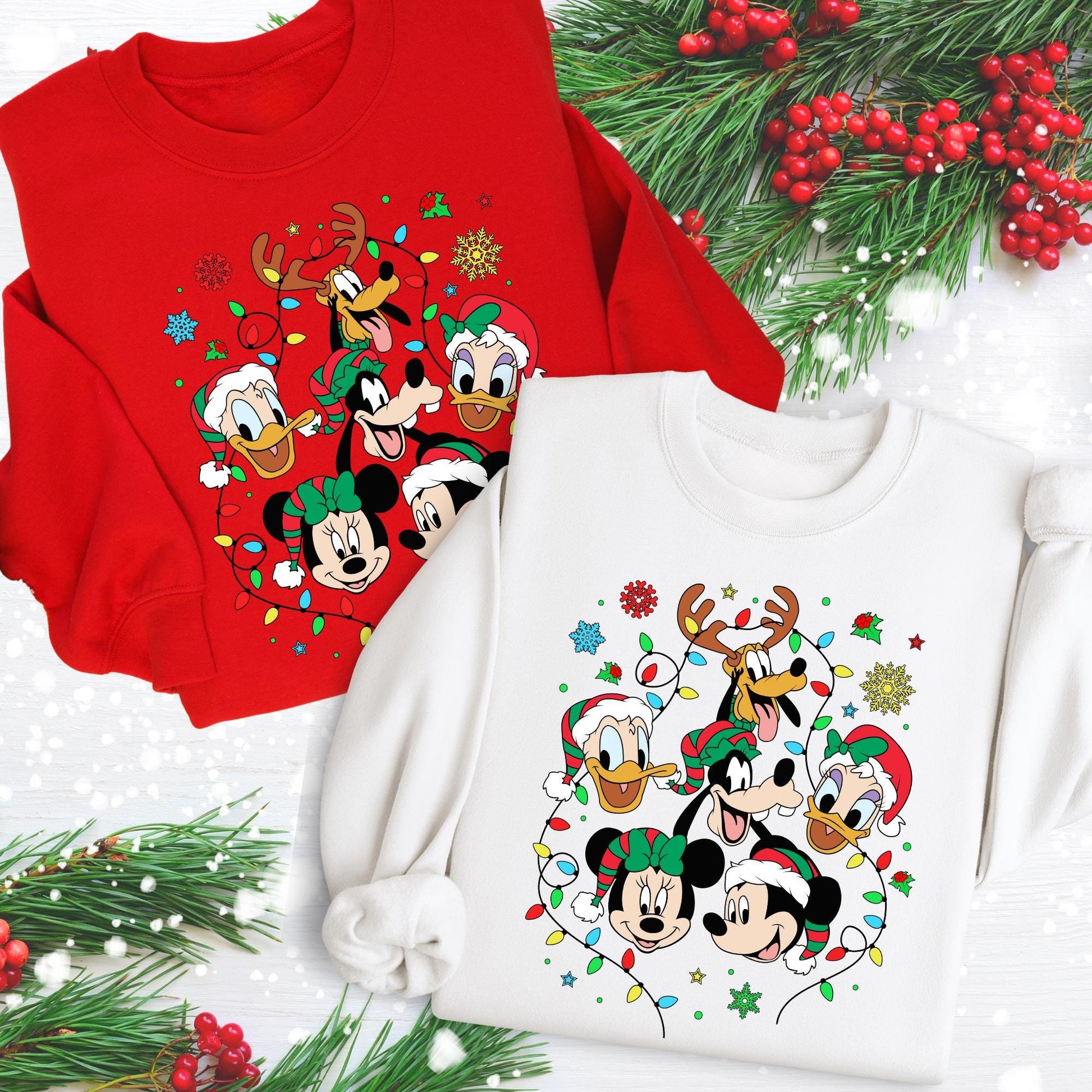 Magic Christmas Sweatshirt, Mickey and Friends Xmas Crewneck