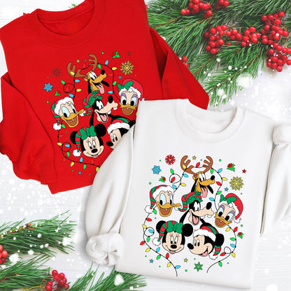 Magic Christmas Sweatshirt, Mickey and Friends Xmas Crewneck