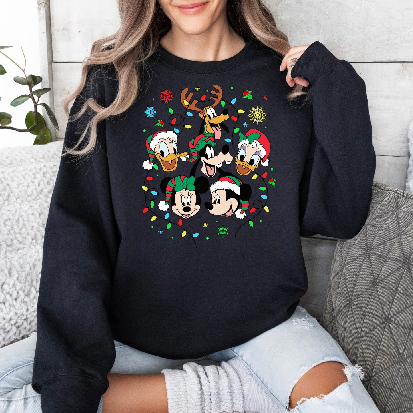 Magic Christmas Sweatshirt, Mickey and Friends Xmas Crewneck