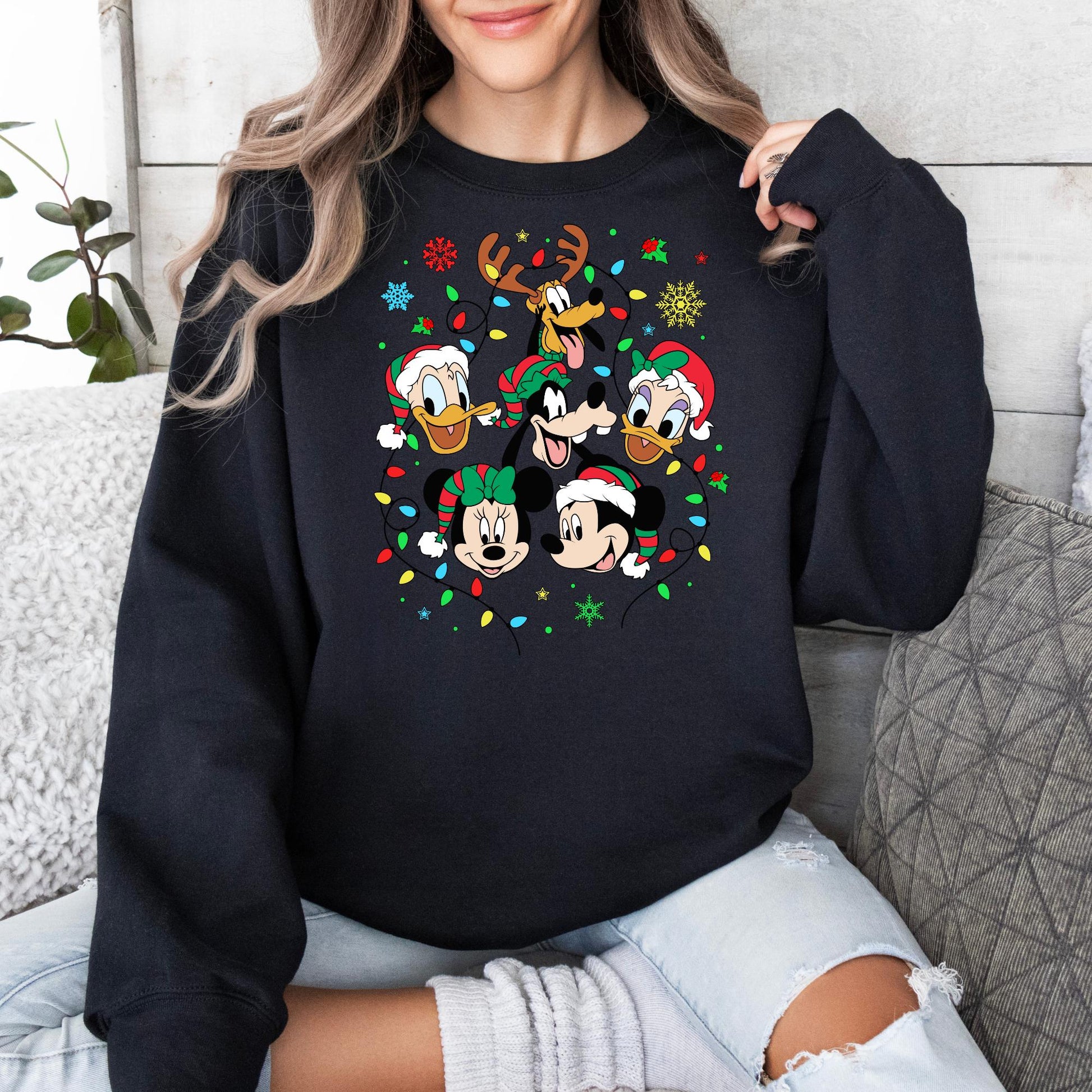 Magic Christmas Sweatshirt, Mickey and Friends Xmas Crewneck