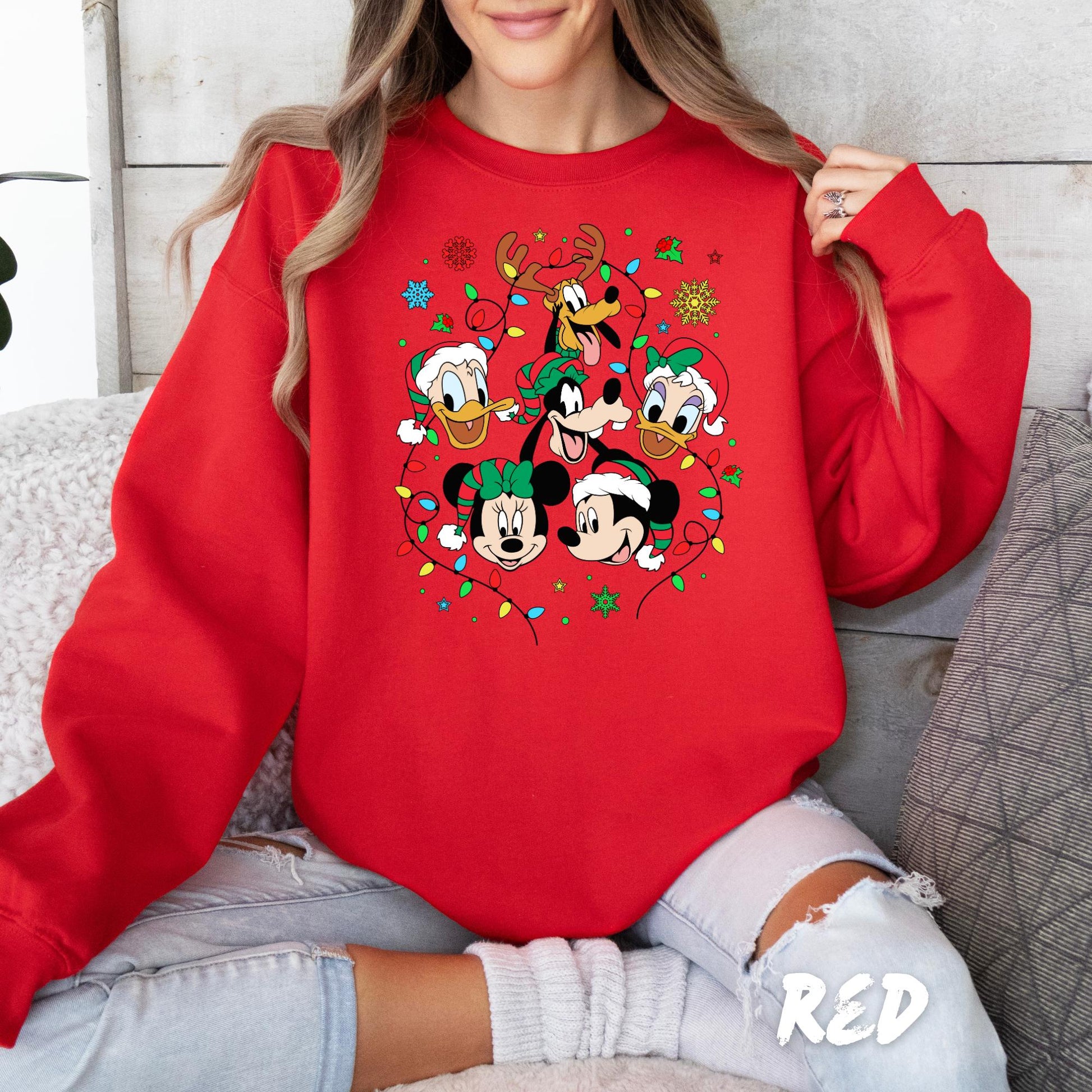 Magic Christmas Sweatshirt, Mickey and Friends Xmas Crewneck