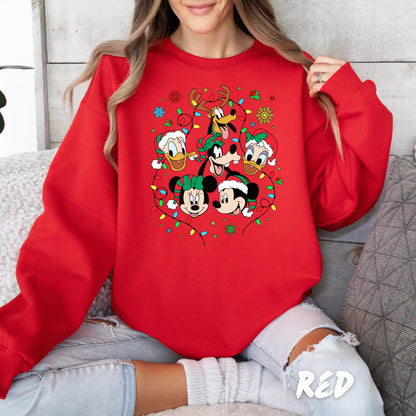 Magic Christmas Sweatshirt, Mickey and Friends Xmas Crewneck