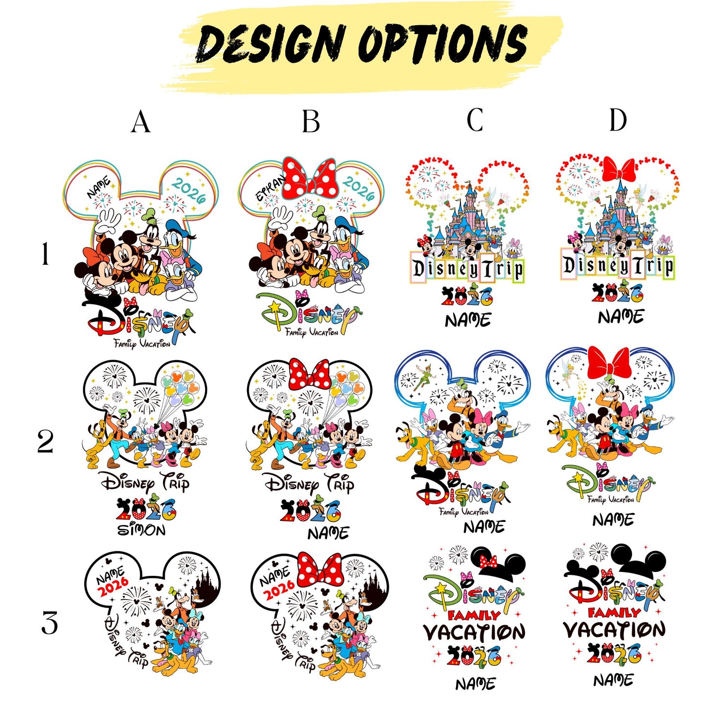 Disney 2026 Family Sweatshirt | Family Vacation Trip Crewneck